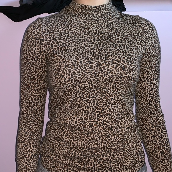 Frank and oak animal print turtle neck - Picture 1 of 1